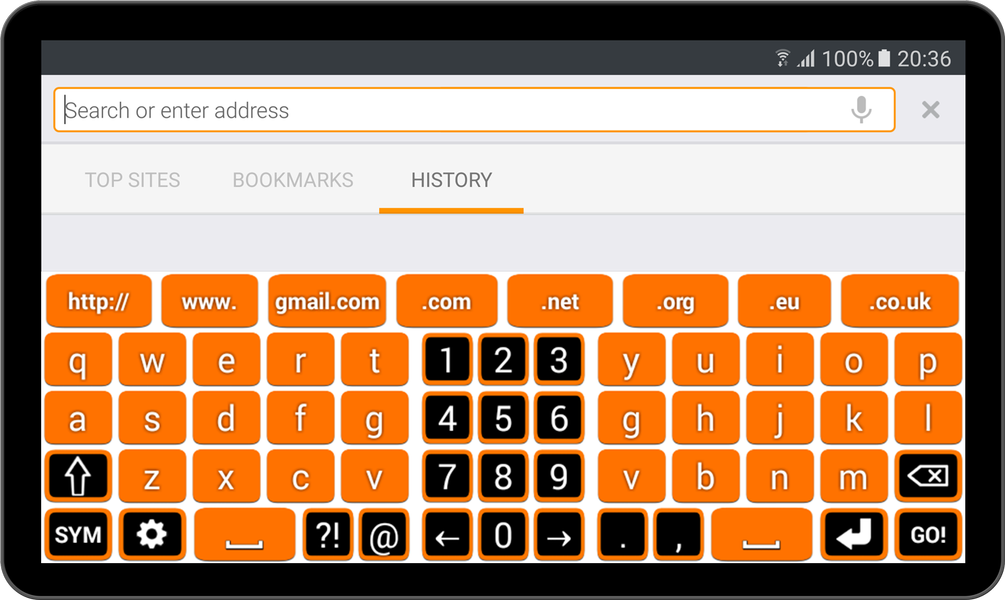 Orange Keyboard - عکس برنامه موبایلی اندروید