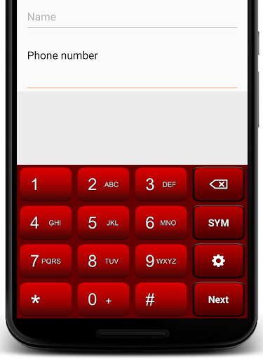Red Keyboard - Image screenshot of android app