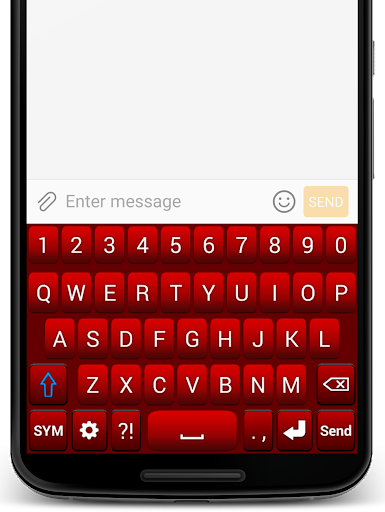 Red Keyboard - Image screenshot of android app