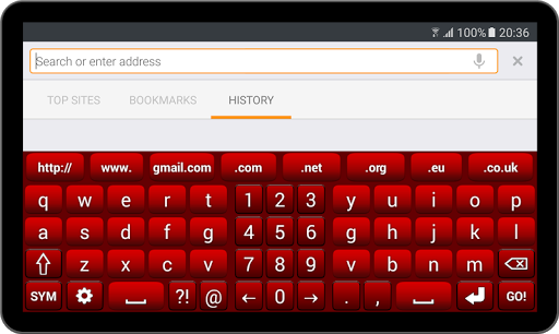 Red Keyboard - Image screenshot of android app