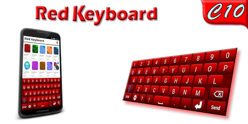 Red Keyboard - Image screenshot of android app