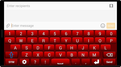 Red Keyboard - Image screenshot of android app