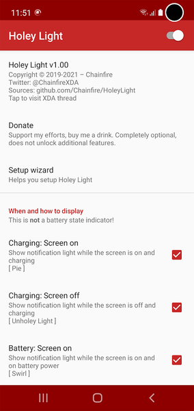 Holey Light - Image screenshot of android app