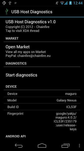 USB Host Diagnostics - Image screenshot of android app