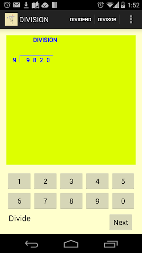 Division - Image screenshot of android app