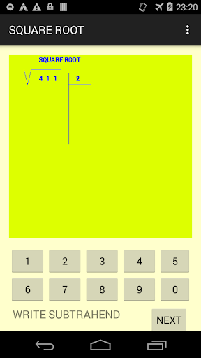 Square root - Image screenshot of android app