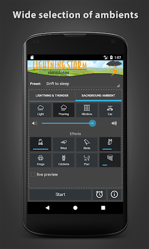Lightning Storm Simulator - Image screenshot of android app