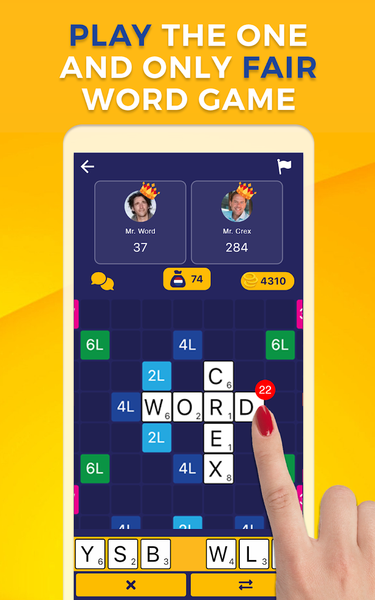 WordCrex - The fair word game - عکس بازی موبایلی اندروید