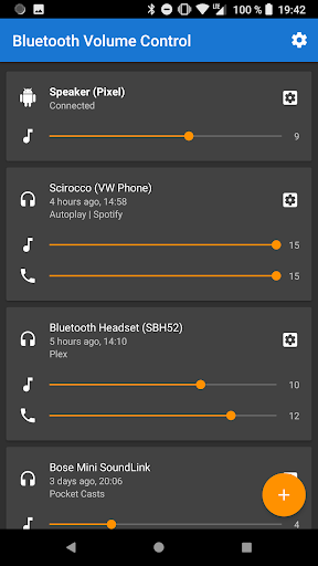 Bluetooth Volume Manager - عکس برنامه موبایلی اندروید