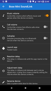 Bluetooth Volume Manager - Image screenshot of android app