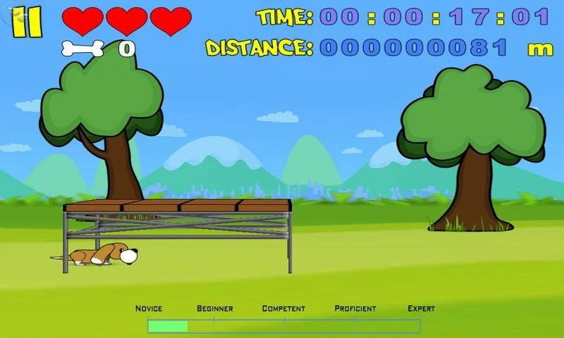 Dog Runner - Gameplay image of android game