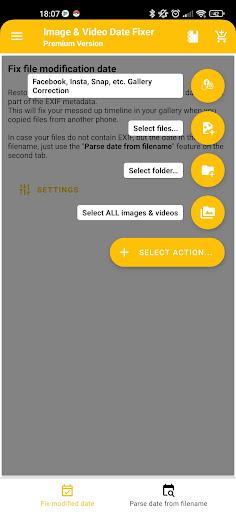 EXIF Image & Video Date Fixer - عکس برنامه موبایلی اندروید