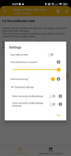 EXIF Image & Video Date Fixer - عکس برنامه موبایلی اندروید