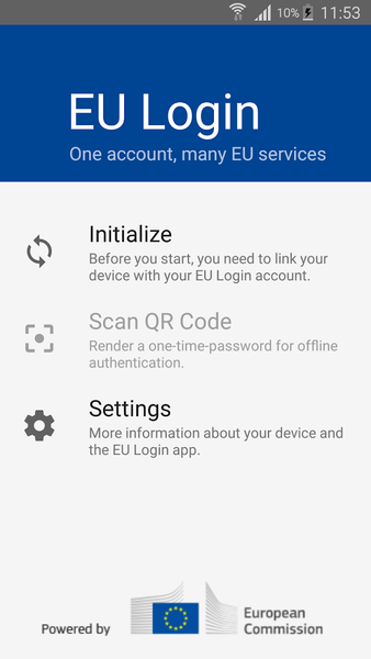 EU Login - Image screenshot of android app