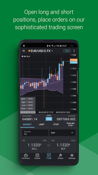 EXANTE Trading - عکس برنامه موبایلی اندروید
