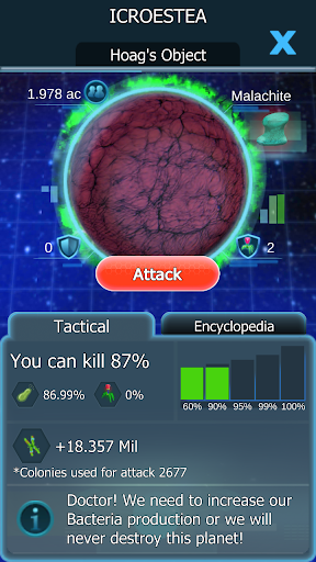 Bacterial Takeover: Idle games - Gameplay image of android game