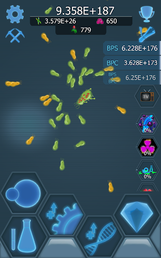 Bacterial Takeover: Idle games - Gameplay image of android game