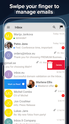 Inbox.eu - business email - عکس برنامه موبایلی اندروید