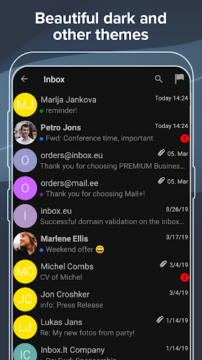 Inbox.eu - business email - عکس برنامه موبایلی اندروید