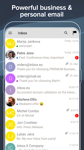 Inbox.eu - business email - عکس برنامه موبایلی اندروید
