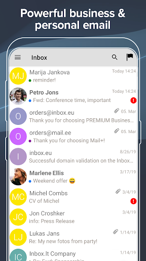 Inbox.eu - business email - Image screenshot of android app