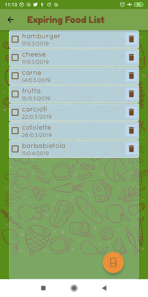 FreddyFridge - Image screenshot of android app