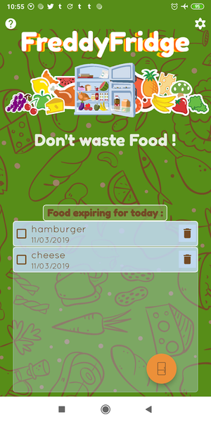 FreddyFridge - Image screenshot of android app