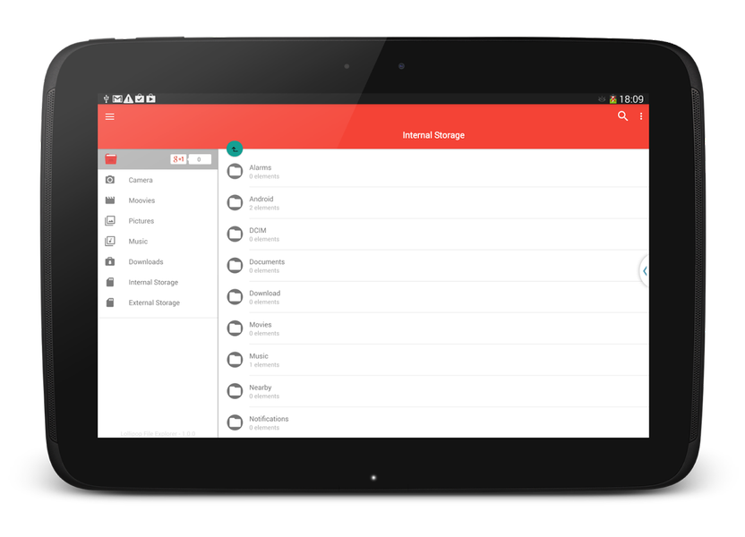 Lollipop File Manager - عکس برنامه موبایلی اندروید