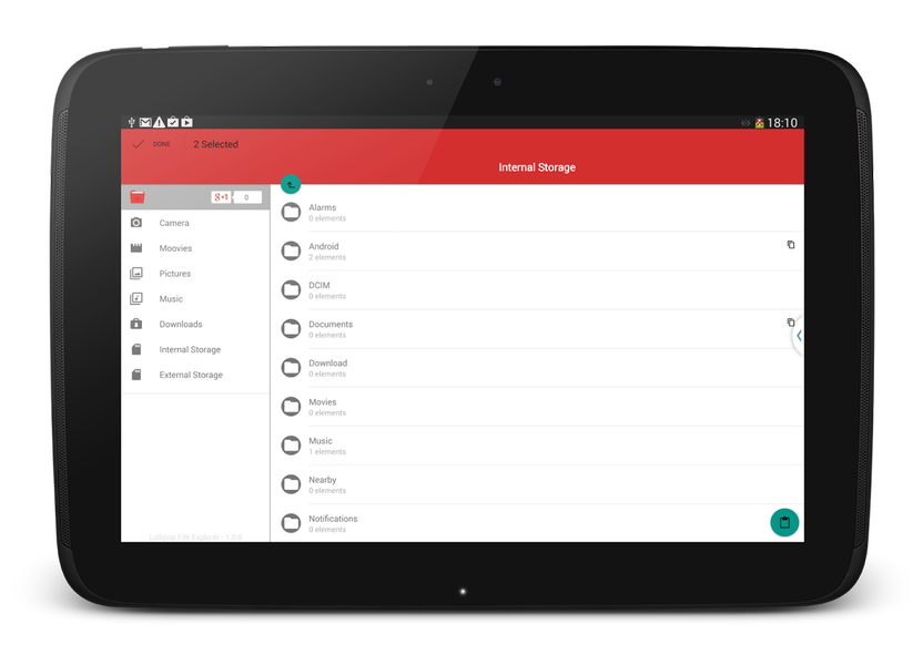 Lollipop File Manager - عکس برنامه موبایلی اندروید