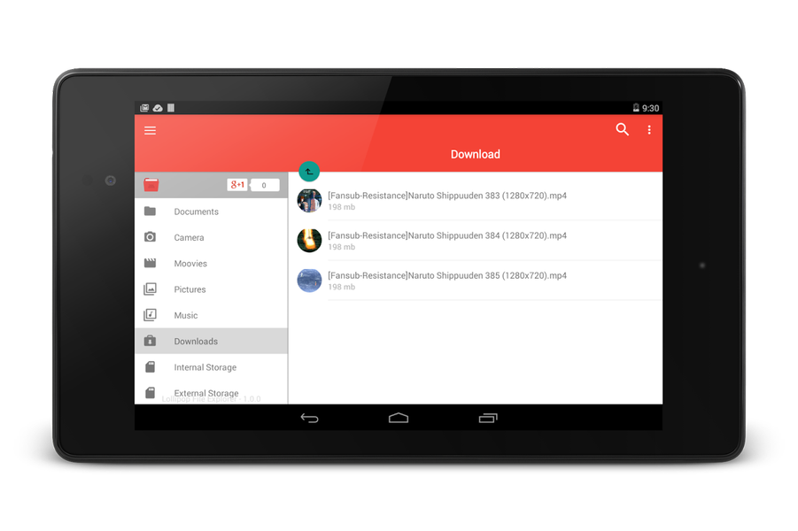 Lollipop File Manager - عکس برنامه موبایلی اندروید