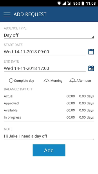 Absence Planner - Image screenshot of android app