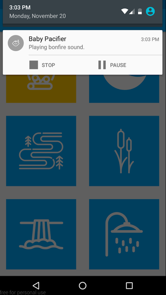 Baby pacifier - calming noises - عکس برنامه موبایلی اندروید