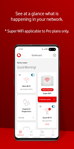 Vodafone Broadband - عکس برنامه موبایلی اندروید