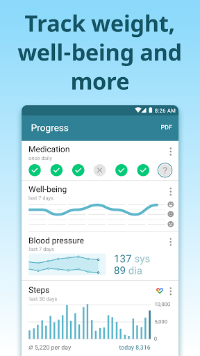 Meds & Pill Reminder MyTherapy - عکس برنامه موبایلی اندروید