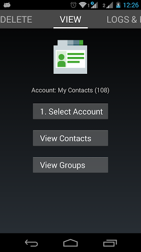 Contacts Import - Image screenshot of android app