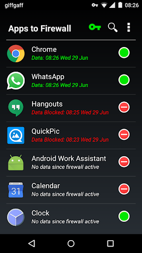 Karma Firewall - Image screenshot of android app