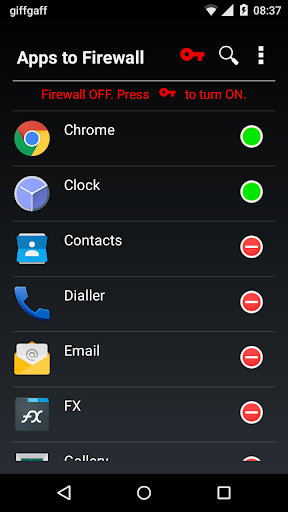 Karma Firewall - Image screenshot of android app