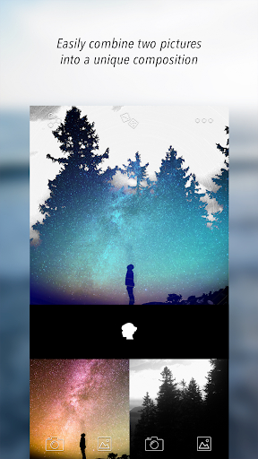 Diana Photo - double exposure - Image screenshot of android app