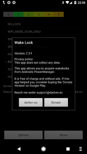 Wake Lock - PowerManager - Image screenshot of android app