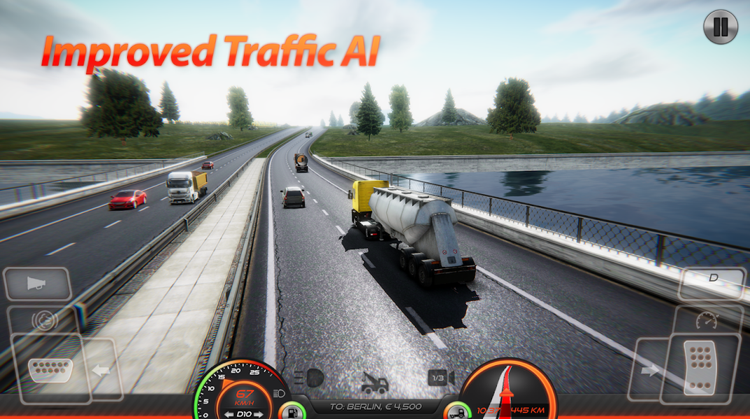 Truck Simulator : Europe 2 – شبیه ساز کامیون - Gameplay image of android game