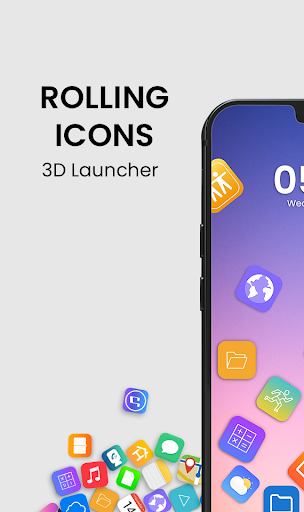 Rolling Icon - 3D Live Wallpaper & Launcher 2021 - عکس برنامه موبایلی اندروید