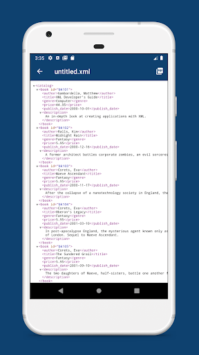 XML Viewer - Reader and Opener - Image screenshot of android app