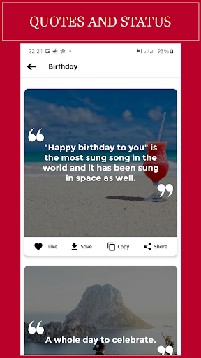 Quotes and Status For everyday - Image screenshot of android app