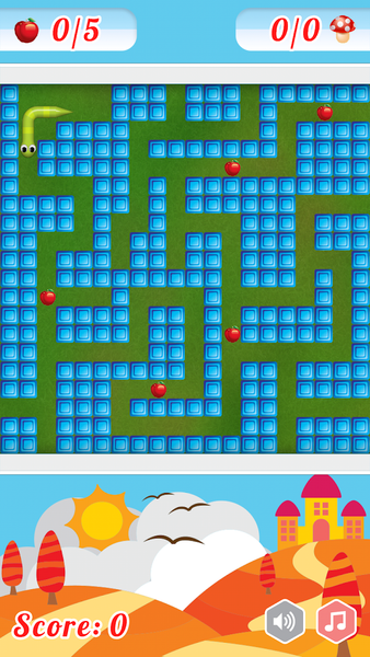 Snake Game Evo - Gameplay image of android game