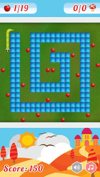Snake Game Evo - Gameplay image of android game