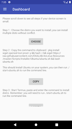 AnLinux - Run Linux on Android - Image screenshot of android app