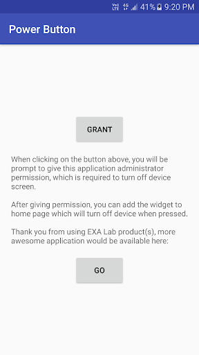 EXA Power Button - عکس برنامه موبایلی اندروید