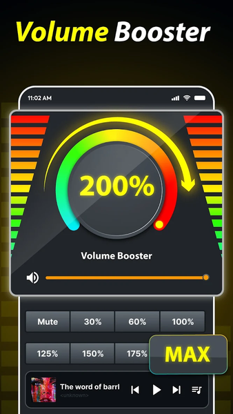 Volume Booster - Bass Booster - عکس برنامه موبایلی اندروید