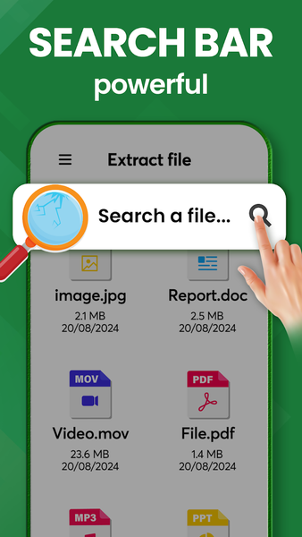 Zip extractor, Unzip, UnRar - عکس برنامه موبایلی اندروید