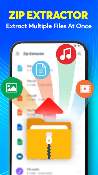 Zip extractor, Unzip, UnRar - عکس برنامه موبایلی اندروید